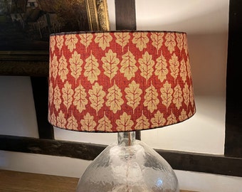 Oak Leaf Paparika Lampshades Various Sizes