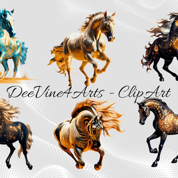 Horse Clipart PNG Format Horse Transparent Background Horse Collection Instant Download Digital Prints