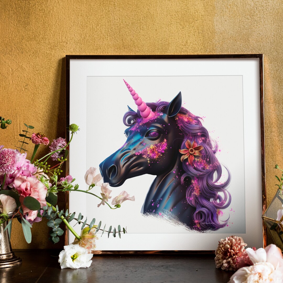 Unicorn Artwork Fantasy Printable Decor Unicorn Print Wall Art Unicorn