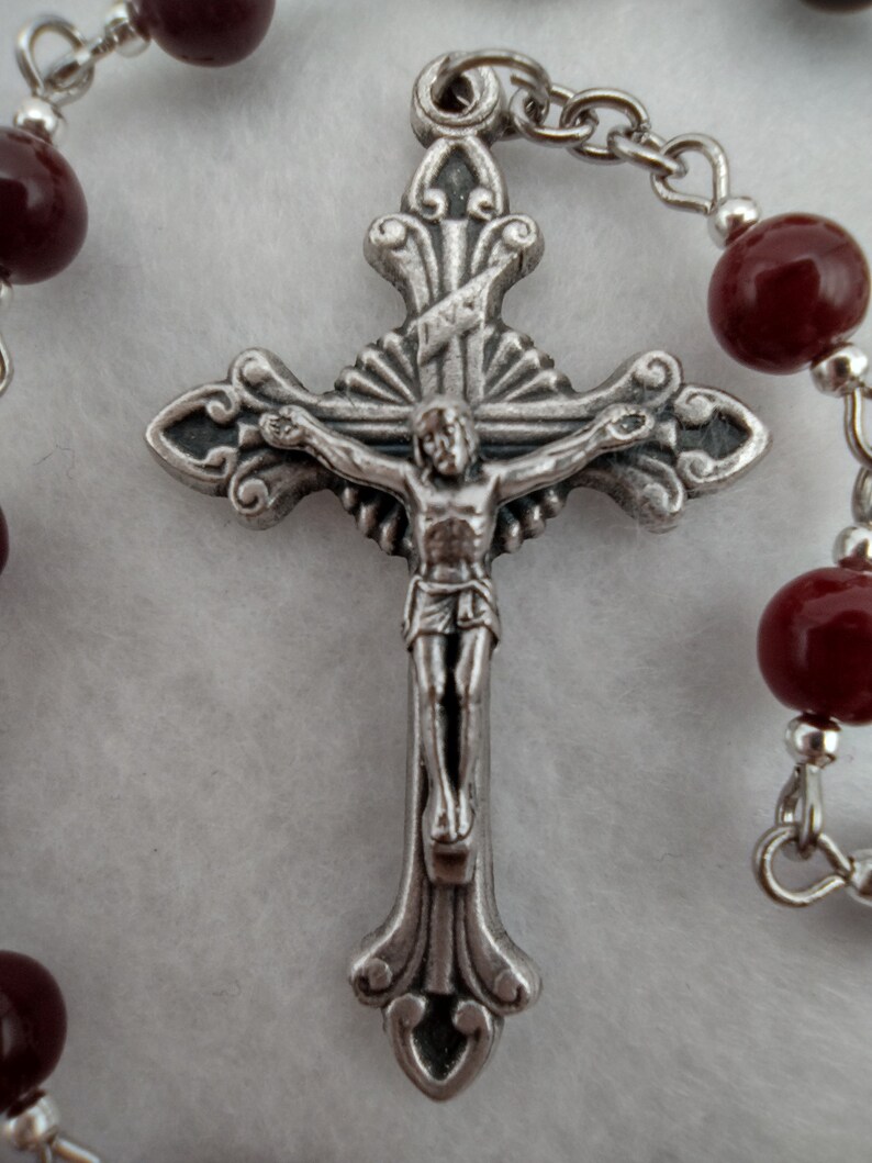 CZECH GLASS Chaplet of the Most Precious Blood of Jesus Christ With the ...