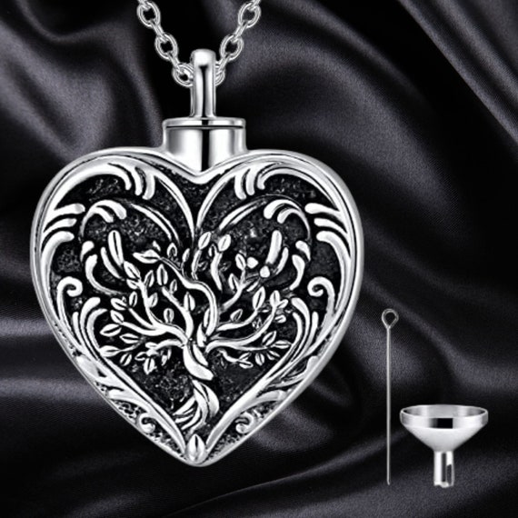 Cremation Jewelry for Ashes Sterling Silver Urn Necklace for