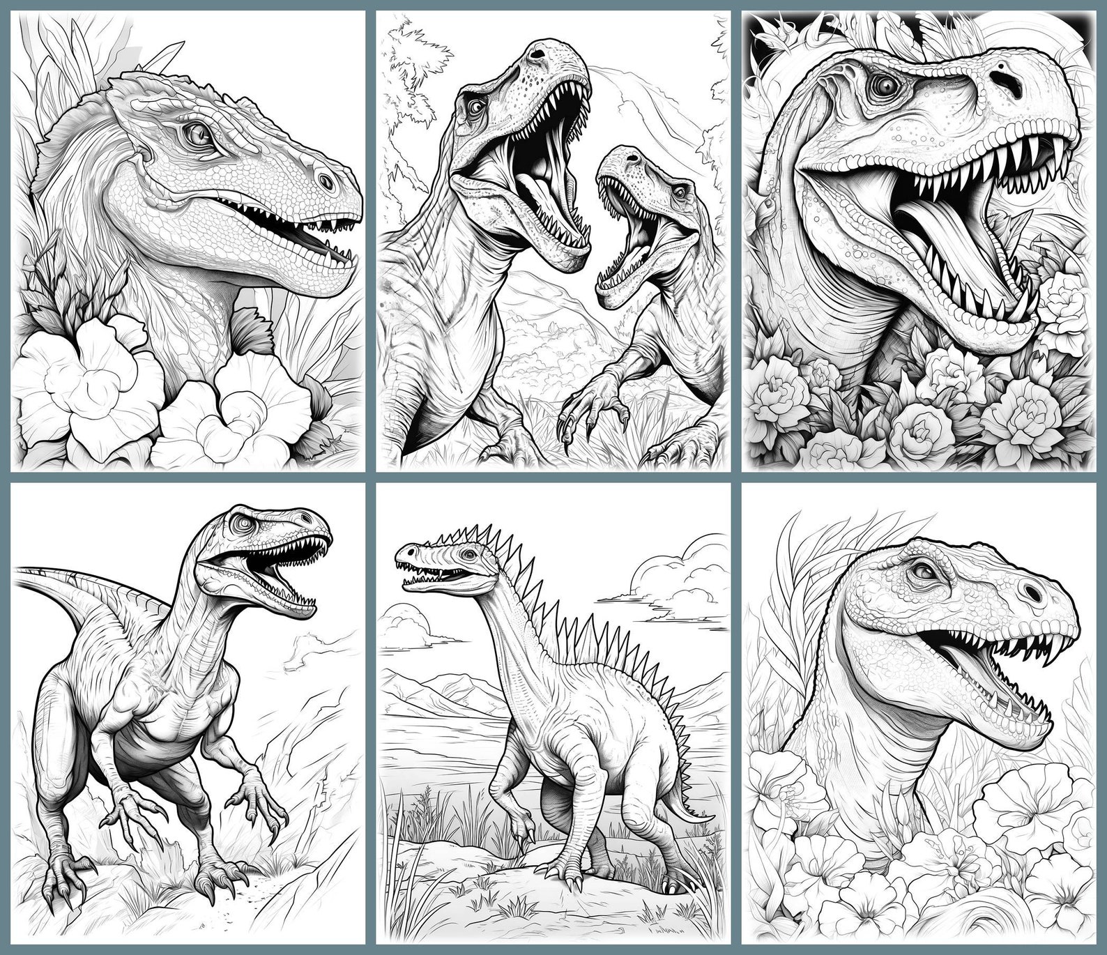 36 Dinosaurs Coloring Pages, Printable Dinosaur Coloring Pages for ...
