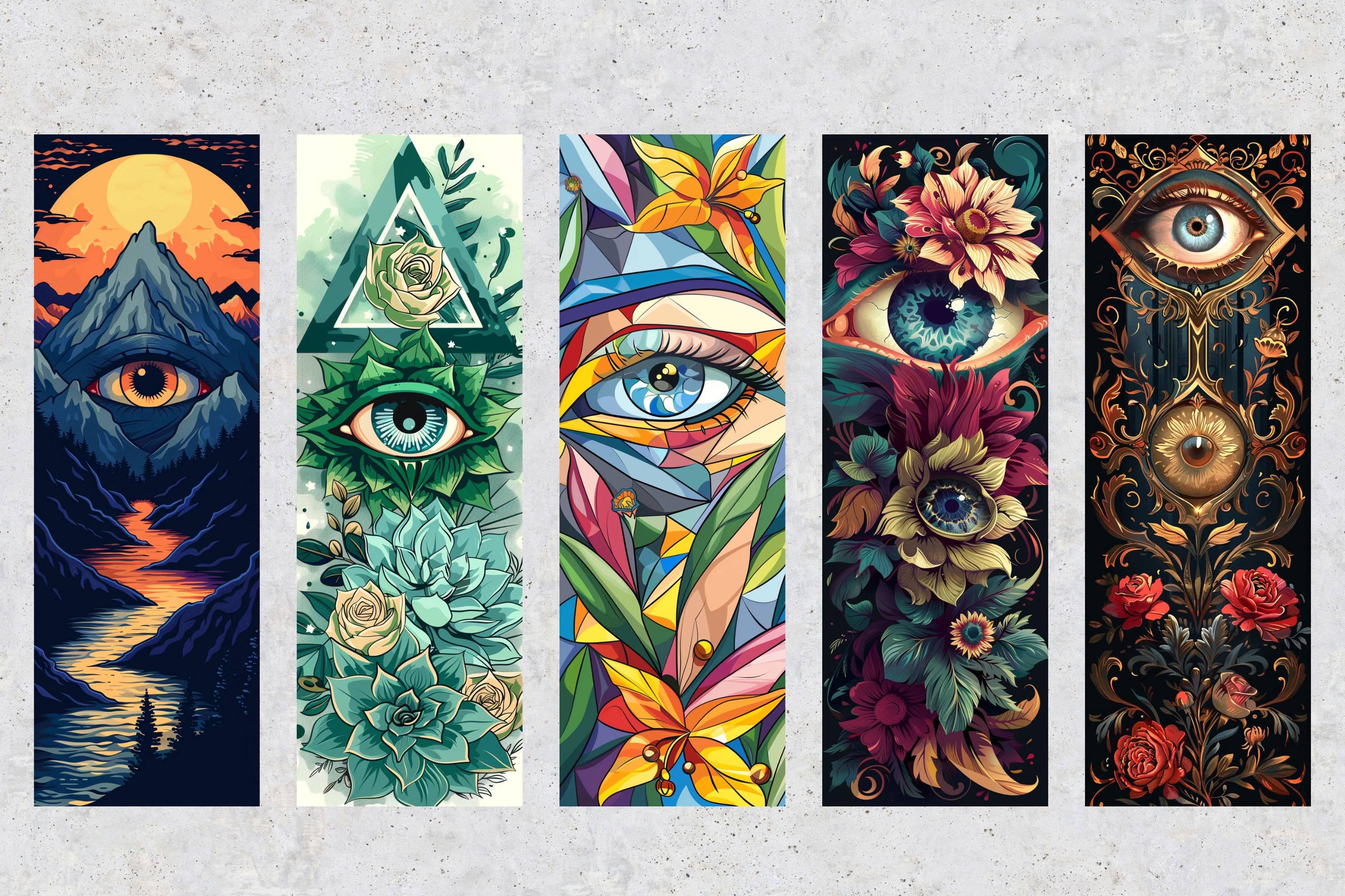 Sharp Bookmark 50 Watchful Eyes Printable Bookmarks, Close-up Eye Download Bookmark ...