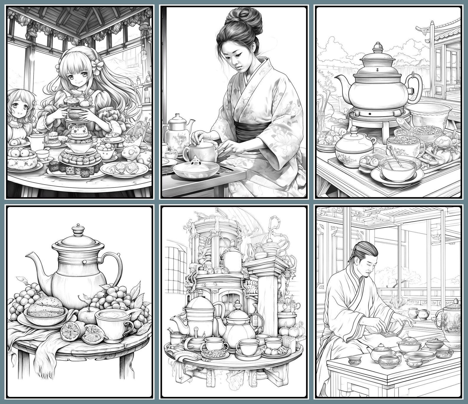 40 Tea Ceremony Coloring Pages, Japan Tea Ceremony Adults Printable ...