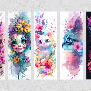 50 Cute Printable Bookmarks for Childrens Books, Cute Digital Download ...