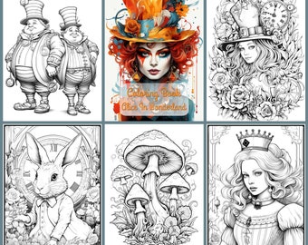 795. Disney – Alice in Wonderland Coloring Book - Kayliebooks