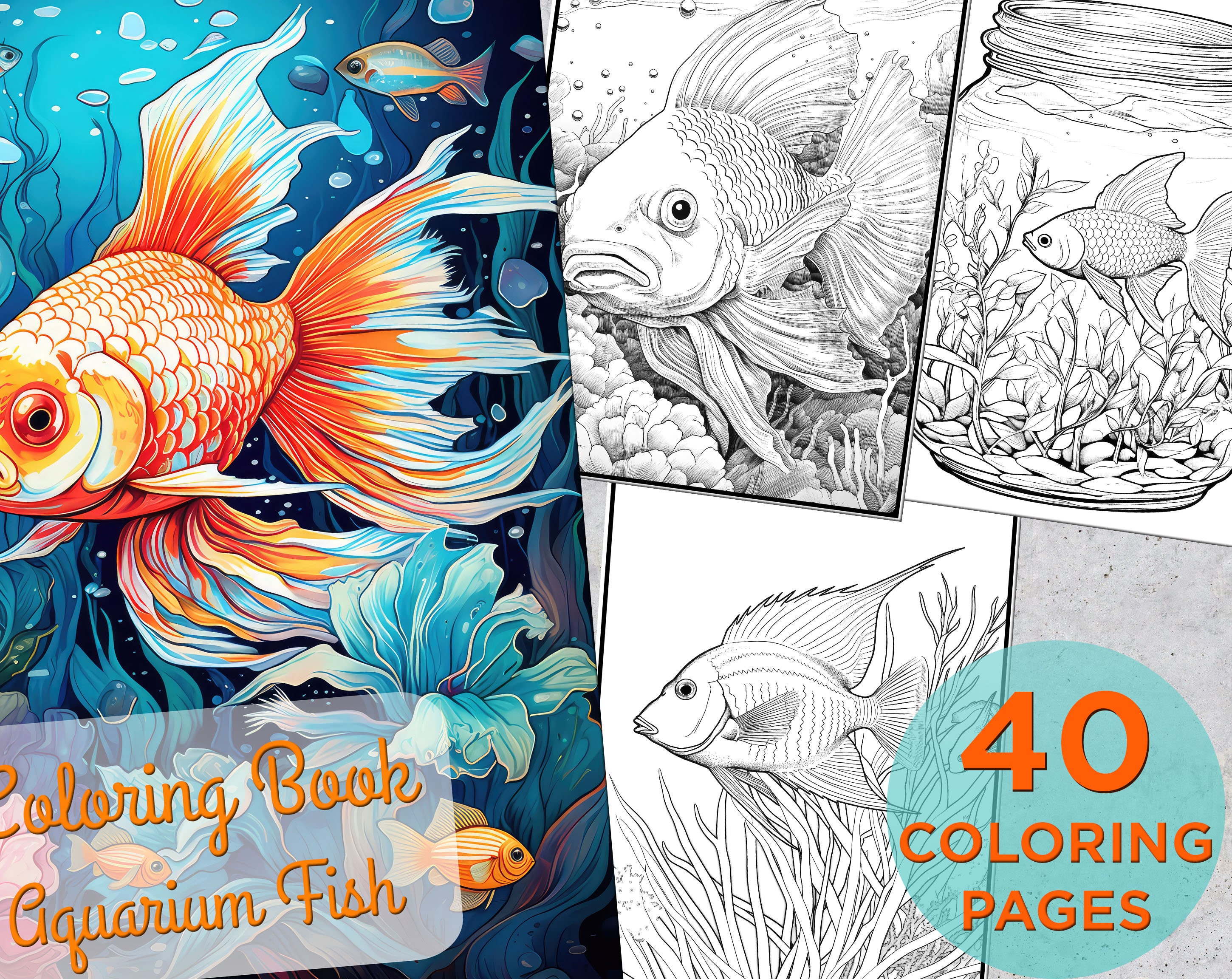 16+ Fish Coloring Book Pages