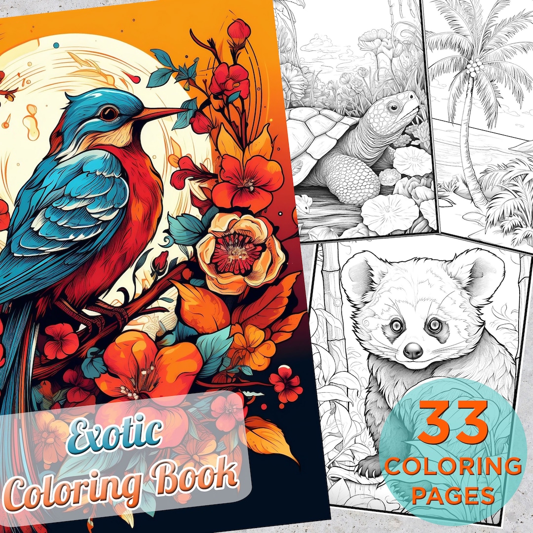33 Exotic Coloring Pages, Printable Exotic Nature Coloring Pages for ...