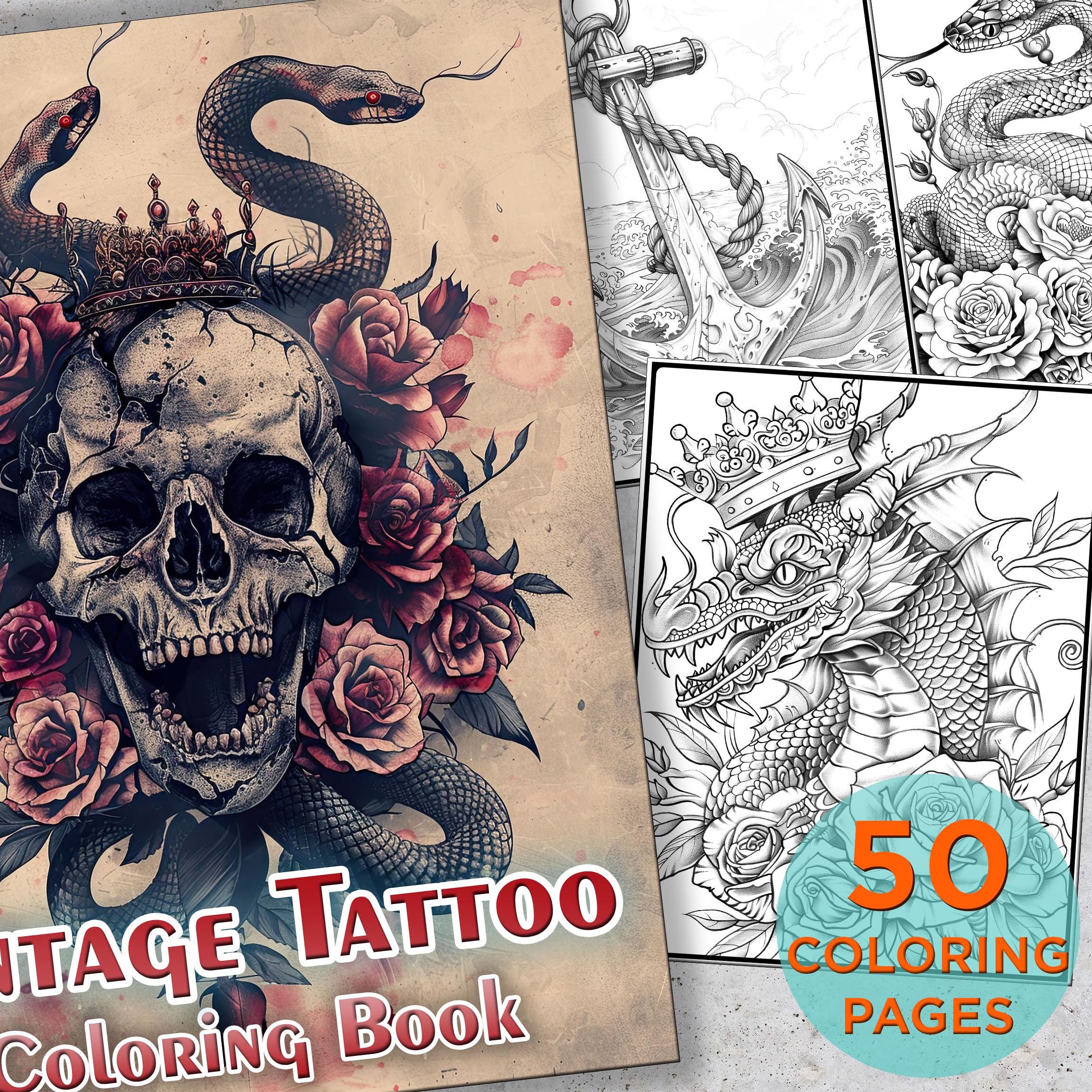 Vintage tattoo book - Etsy Portugal