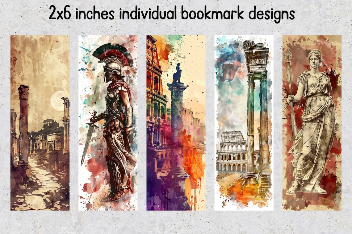 50 Ancient Rome Printable Bookmarks, Historical Digital Download ...