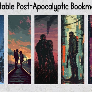 50 Post-apocalyptic Printable Bookmarks, Apocalypse Digital Bookmark ...