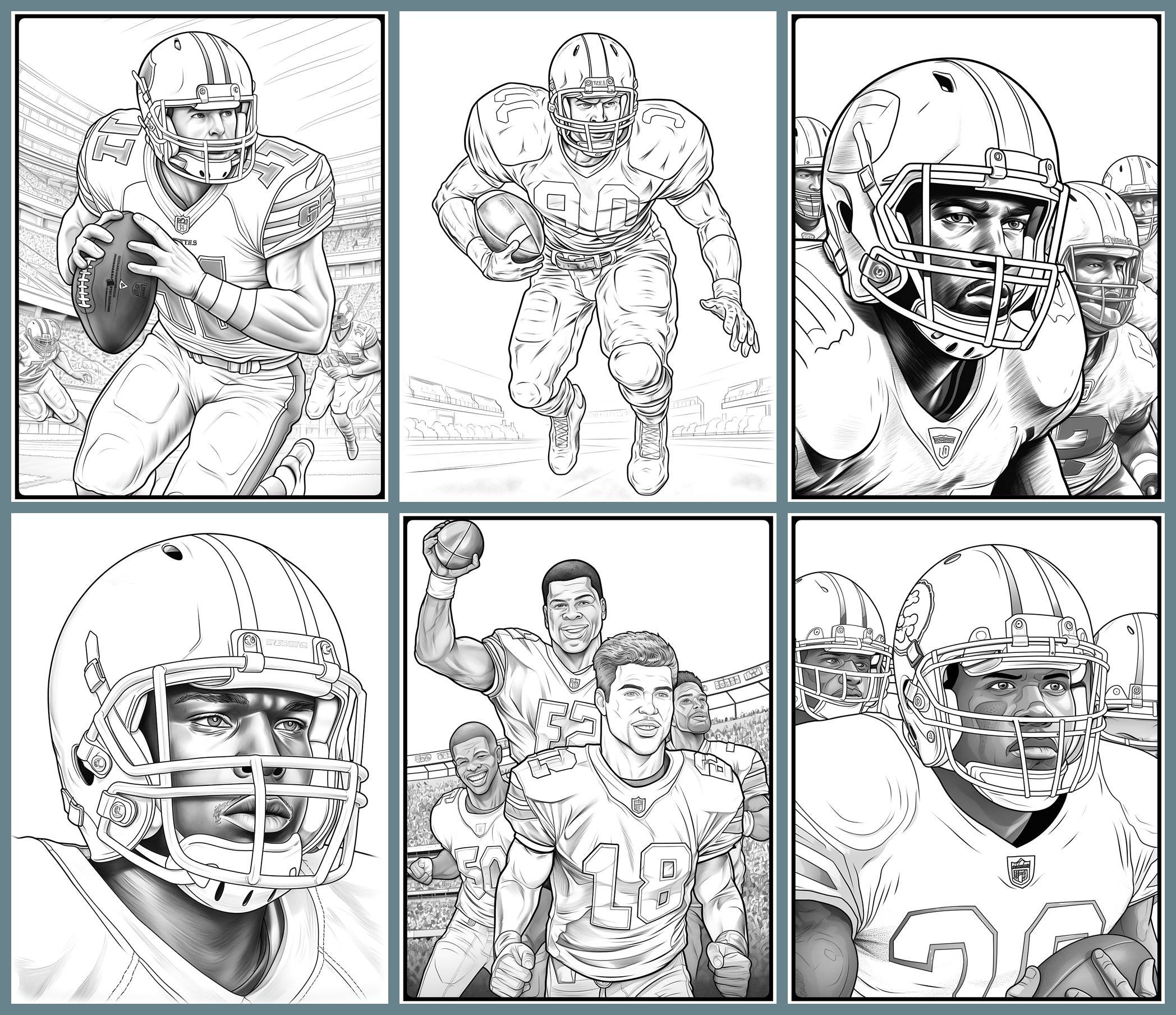 Football Coloring Book for Women Graphic by plrwithease · Creative