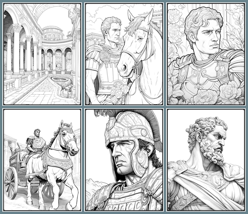 40 Ancient Rome Coloring Pages, Adults Printable Coloring Page With ...