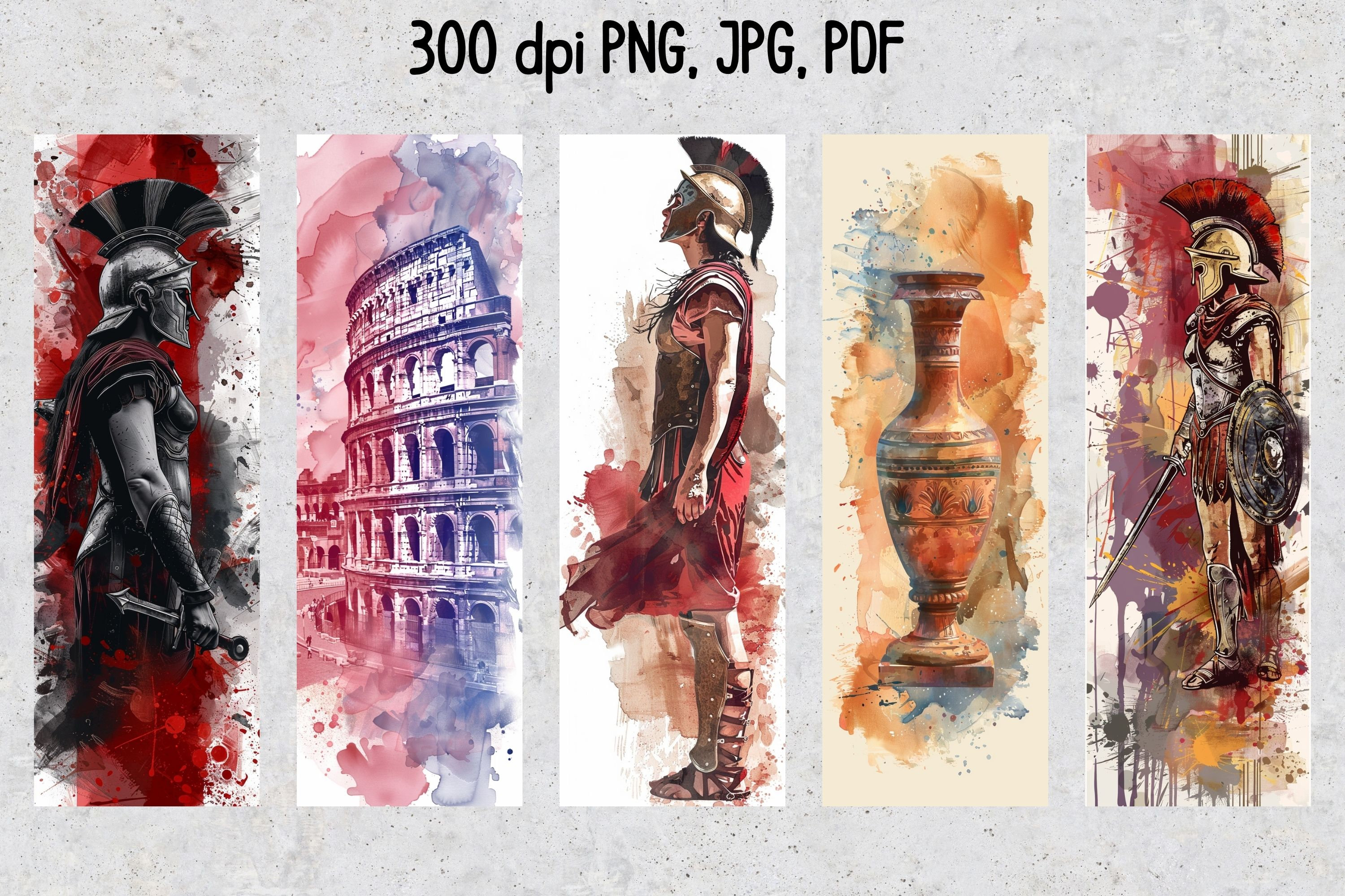 50 Ancient Rome Printable Bookmarks, Historical Digital Download ...