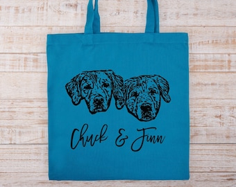 Personalized Photo Tote Bag, Mothers Day Gifts, Dog Mom Gift, Cat Mom Gift, Pet Owner Gift, Custom Picture Tote, Shoulder Tote Bag For Woman
