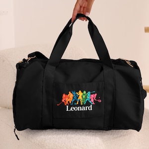 Custom Named Sport Bag for Men, Basketball Duffle Bag, Sports Mens Bag, Volleyball Bag, Personalized Sports Bag, Large Handbag for GYM