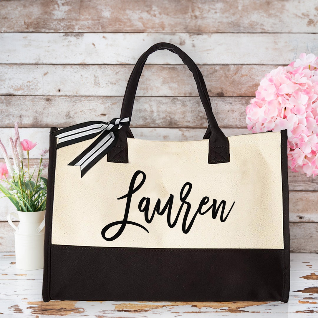 Personalized Name Tote, Mothers Day Gift, Cute Gift for Her, Custom ...
