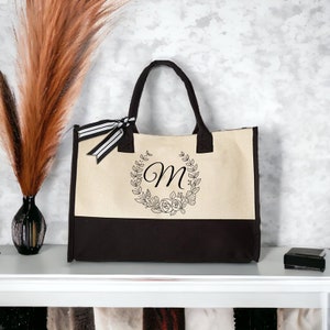 Letter and Flowers Tote