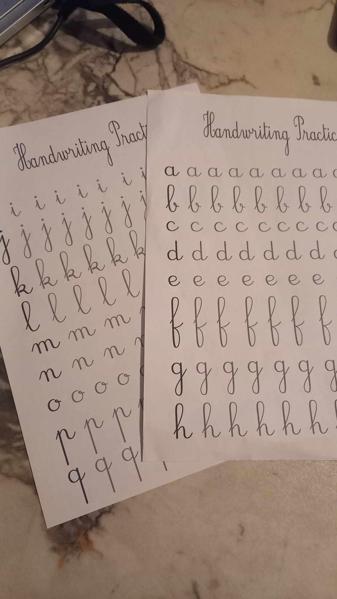 Printable Cursive Work Reports - Etsy
