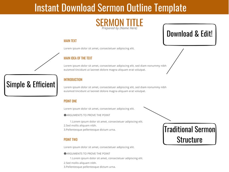 sermon-planner-sermon-outline-template-bible-lesson-etsy-canada
