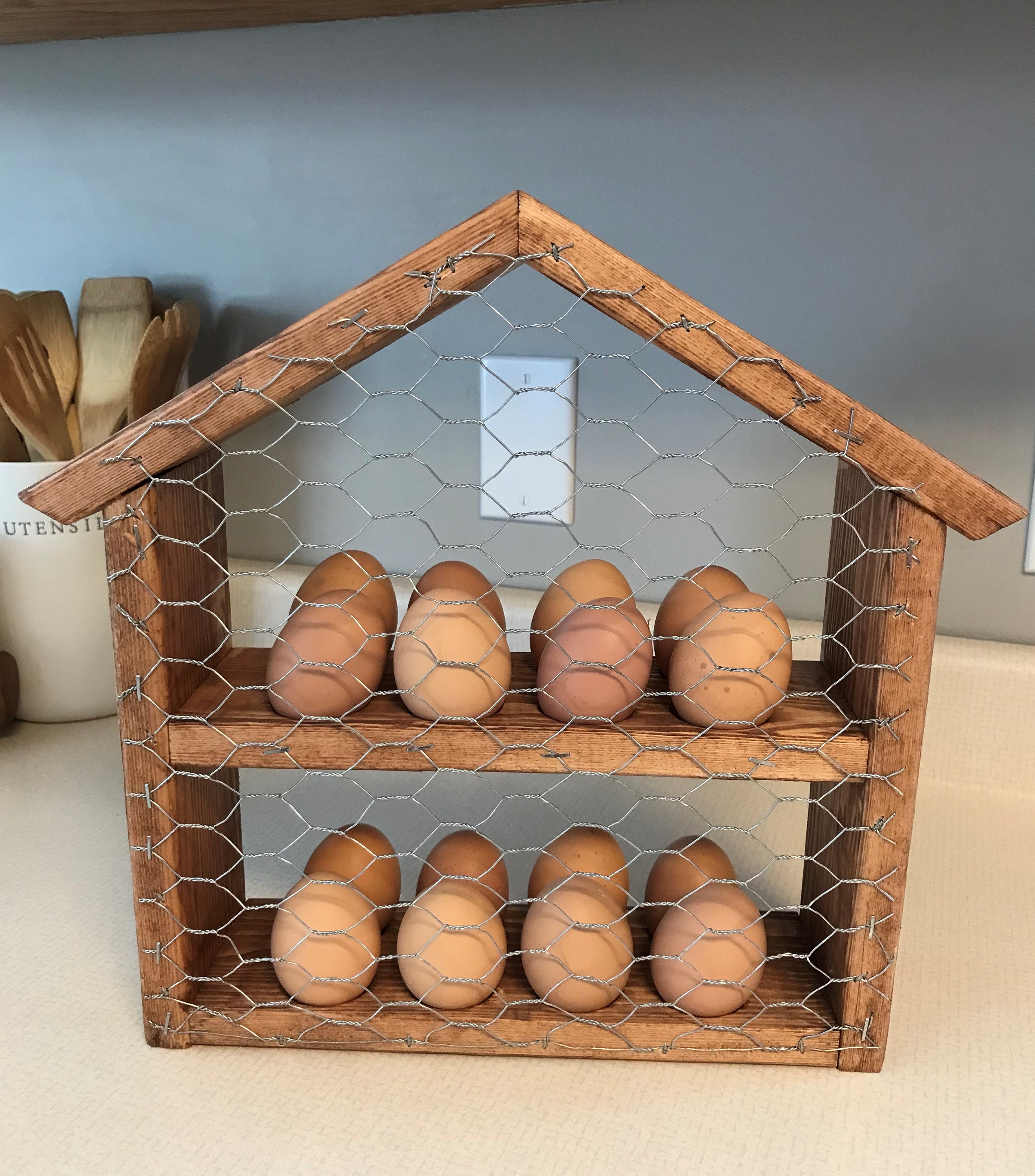 Chicken Egg Holder, Wood Ring Holder, Egg Board, Mini Egg Holder, Chicken  Lover, Mothers Day Gift, Farm House Egg Board 