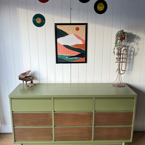 SOLDGreen MCM 9-Drawer Dresser image 3