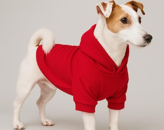 Custom Dog Hoodie | Made to Measure + Personalized Name Embroidery | Warm Pet Sweatshirt