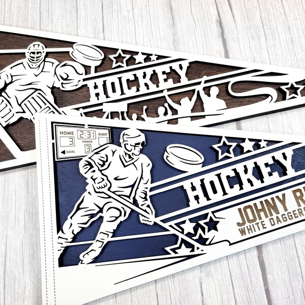 Personalized Sports Pennant Etsy