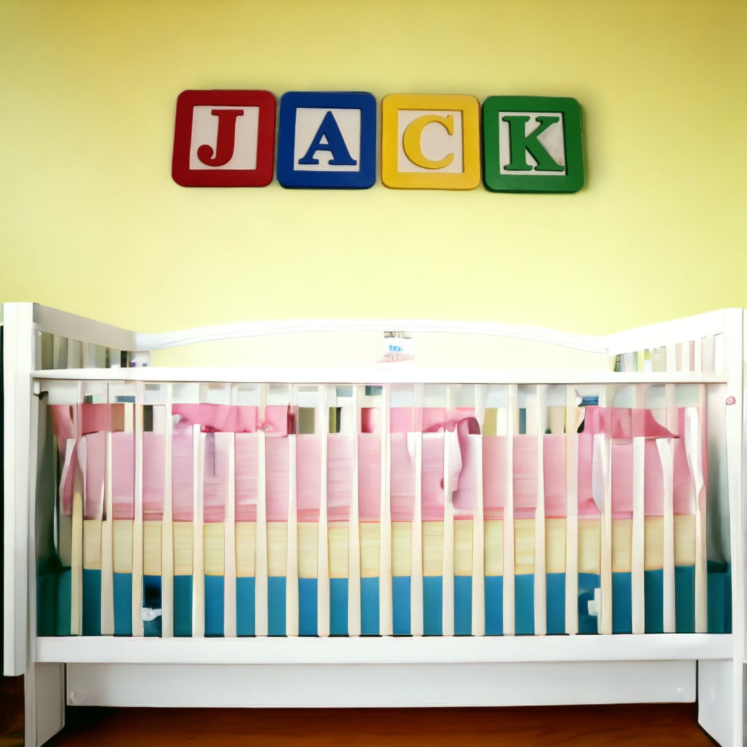 Personalized Single Letter Decor Rectangle Shelf Blocks- 4.5 x 7