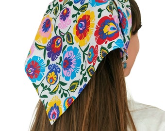 Bandana en coton, couvre-chef, écharpe de cou, tête de bande, foulard de tête, foulard de cheveux pour femmes et hommes