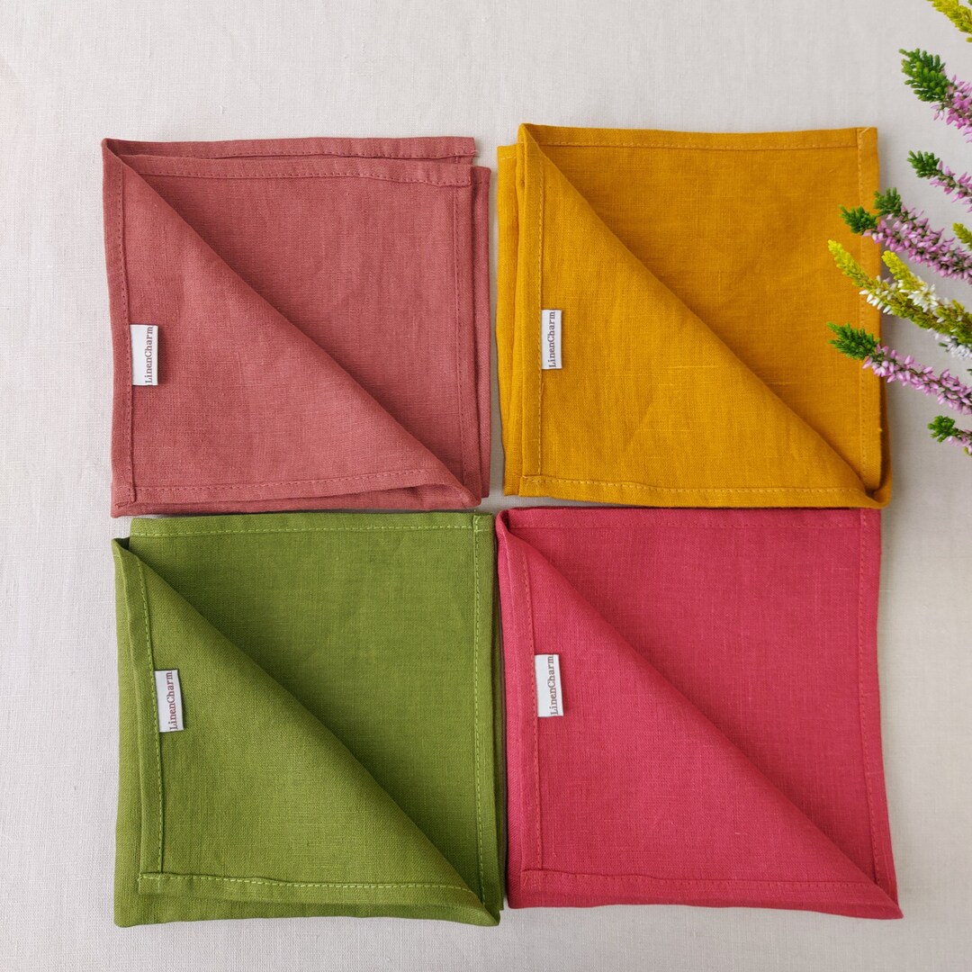 Soft Linen Napkins Cloth Table Napkins Wedding Napkins Etsy