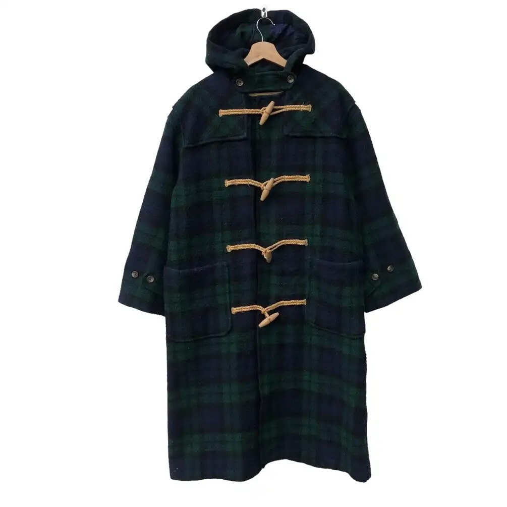 Hard to Find Polo Ralph Lauren Hoodie Checkered/tartan Duffle Etsy