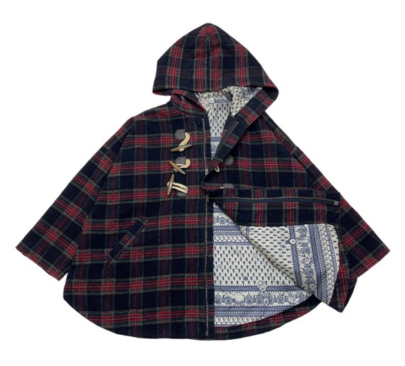 Awesome Ne-Net Issey MIyake Duffle Checked Buffal… - image 1