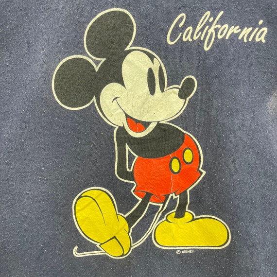 Vintage Mickey Mouse Sweatshirt Pullover Jacket S… - image 6