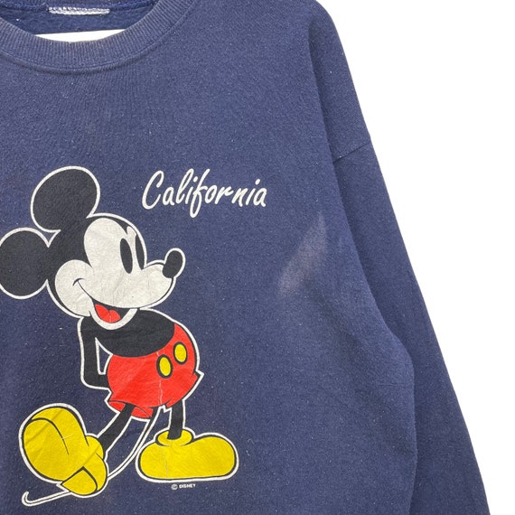 Vintage Mickey Mouse Sweatshirt Pullover Jacket S… - image 4