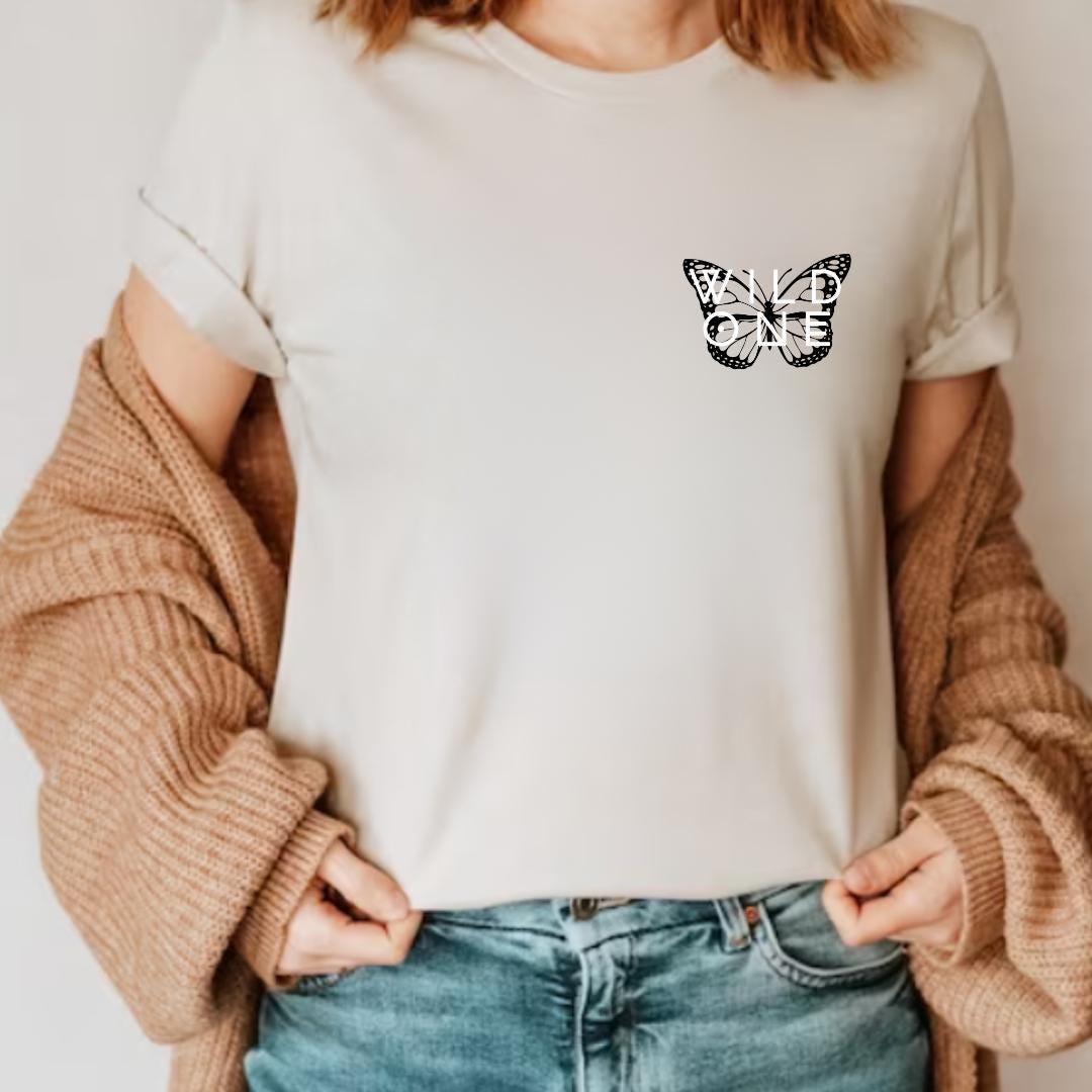 Wild One Butterfly Light Colors Unisex T-shirt - Etsy