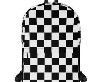 Backpack: All-Over Checkered Print