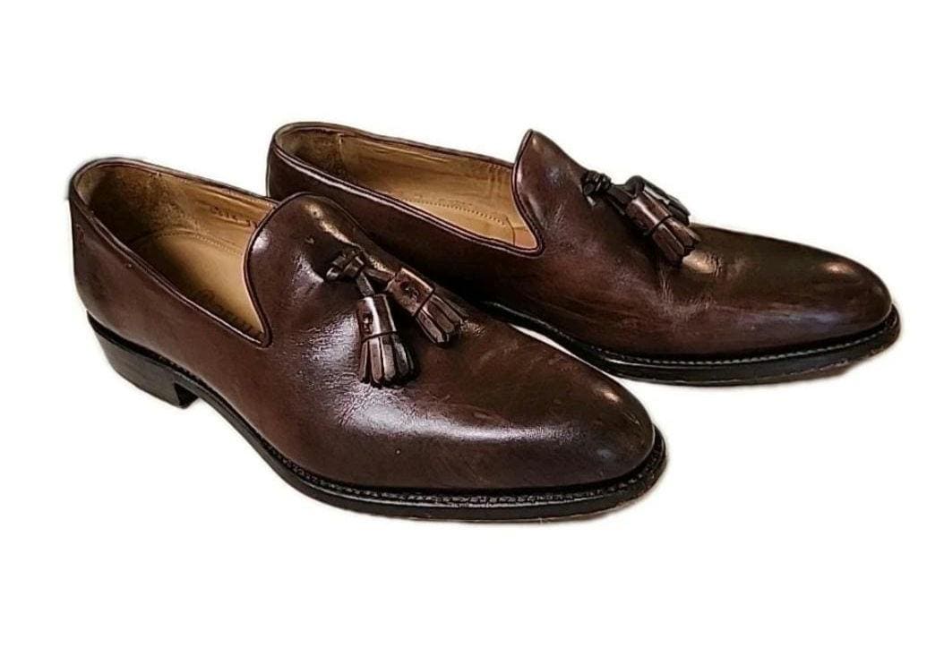 Mens Size 9 Armin Oehler Kiawah Tassel Loafer Shoes Goodyear  display picture 3
