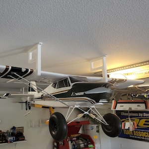 RC Airplane Hanger Ceiling Mount Wall Bracket for Hanging Extra Large Planes. 3D Printed.