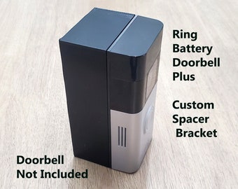 Ring Battery Doorbell Plus Custom Expander Spacer Mounting Bracket 0.5"-3.5". 3D Printed. UV Resistance.