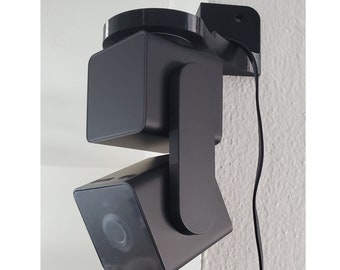 WYZE CAM PAN V3 Black Corner Mount Wall Bracket for Hanging Security Camera 2 Pack. 3D Printed