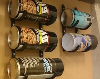 Spray Paint Can Holder Spray Rack Organizer Storage Wall Mount 10 Hooks 3D Printed