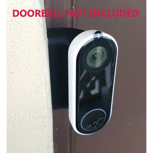 Google Nest Hello Doorbell A0077 Wired Wedge 75 Degree Angle Mount Bracket 3D Printed Doorbell NOT Included