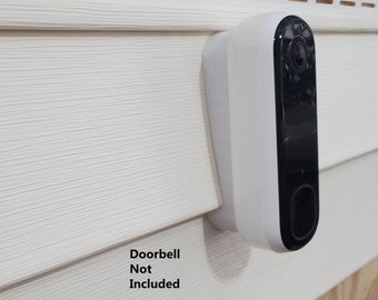 Arlo Video Doorbell 2nd Gen 4 inch Vinyl Siding Mount Wedge Angle Adjustment Mount. 3D Printed. UV Resistance