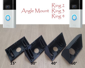 Ring Video Doorbell 2 3 Generation Angle Mount Bracket Holder Wedge Video Doorbell 15 30 45 60