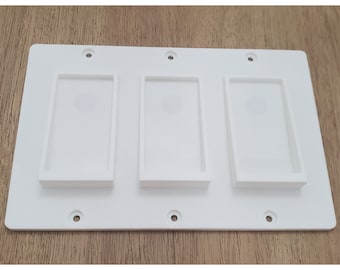 Lutron Pico Smart Remote Control Caséta Wireless Dimmer Triple Wall Plate Mount. 3D Printed. Remote not included