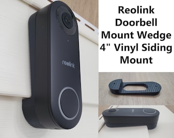 Reolink Doorbell Camera  2K  Angle Adjustment Mount Wedge 4" Vinyl Siding Mount. 3D Printed. Doorbell Not Included. UV Resistance