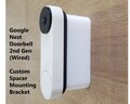 Google Nest Doorbell 2nd Gen Wired Custom Expander Spacer Mounting Bracket 0.5" - 4" 3D Printed. UV Resistant. Doorbell Not Included
