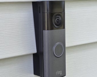 No Drill Vinyl Siding Mount Bracket Ring Battery Doorbell Plus (newest model), Retinal 2K