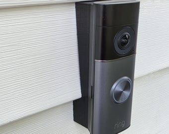 Ring Wired Doorbell Pro 3rd Gen Retinal 4K 4 inch Vinyl Siding Mounting Bracket Wedge UV Resistant. 3D Printed. Doorbell Not Included